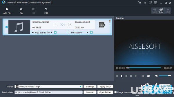 Aiseesoft MP4 Video Converter(视频转换工具)