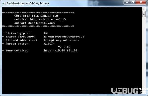 CuteHttpFileServer(文件共享服务器软件)