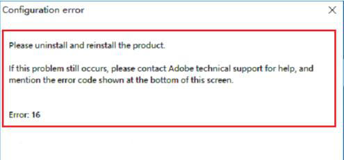 win10系统打开pscs6精简版出现配置错误16怎么办