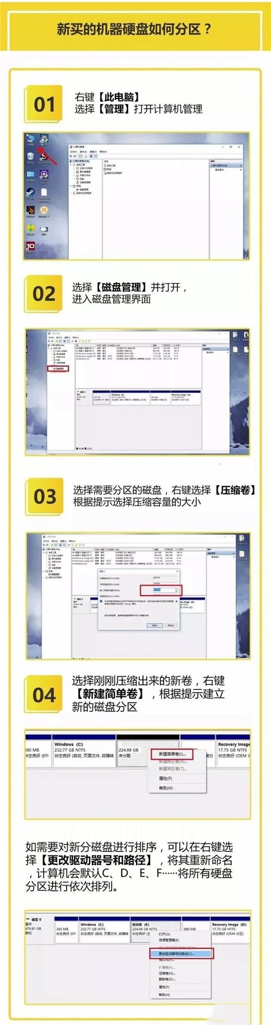 Windows10系统磁盘无损分区的操作教程