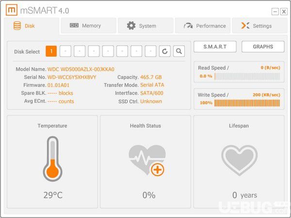 mSMART(硬盘监控软件)