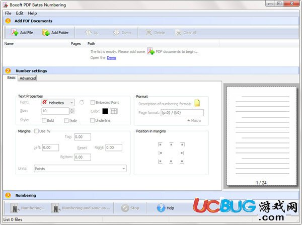 Boxoft PDF Bates Numbering下载