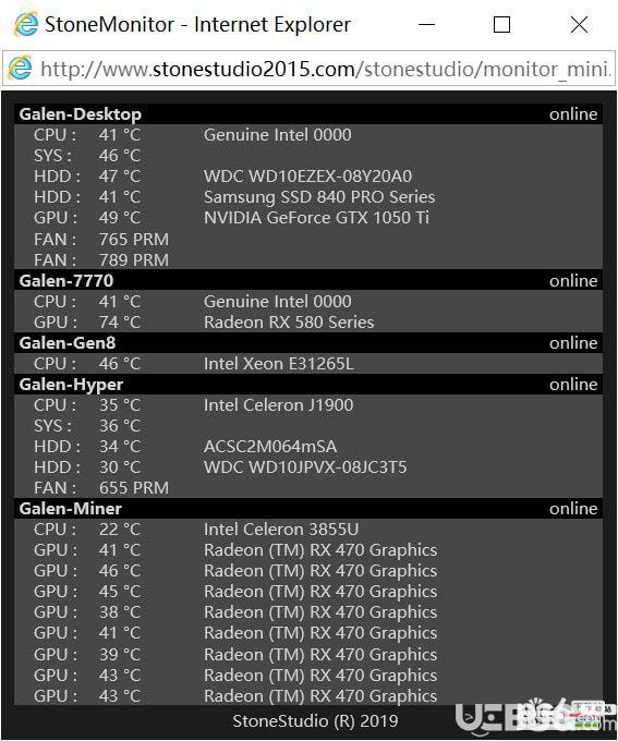 StoneMonitor(Windows云温度监控)