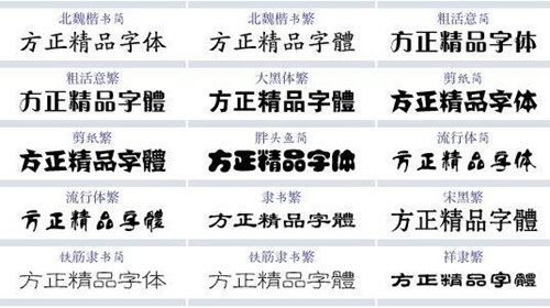  方正字体库，字体版权费用法教程