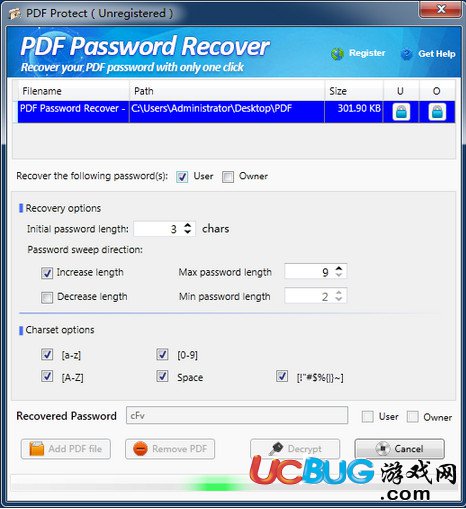 PDF Password Recover破解版下载