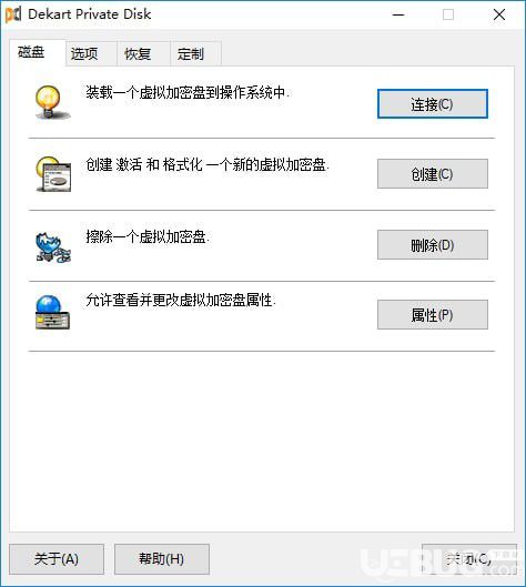 Dekart Private Disk(虚拟磁盘加密软件)v2.10绿色汉化版