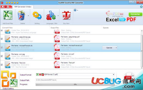 FoxPDF Excel to PDF Converter下载