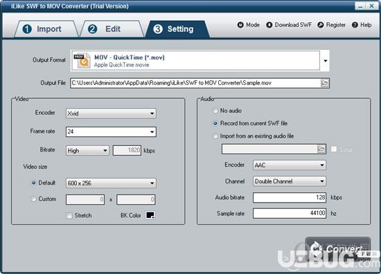 iLike SWF to MOV Converter