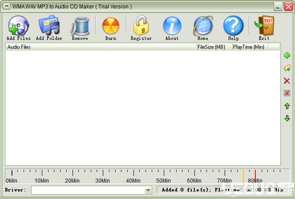 WMA WAV MP3 to Audio CD Maker(音频CD制作软件)