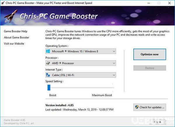 Chris-PC Game Booster(游戏性能提升软件)