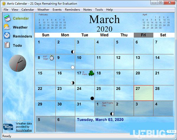 Aeris Calendar