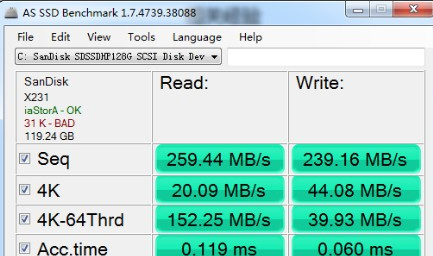 AS SSD Benchmark