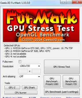 furmark显卡测试工具需要注意哪些设置问题