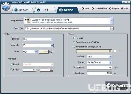 ThunderSoft Flash to AVI Converter 4.0.0.0免费版【4】