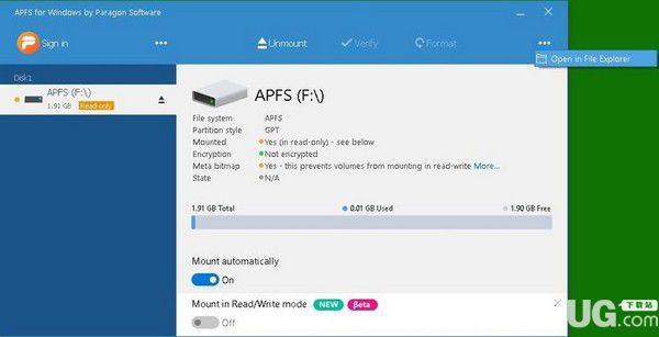 APFS for Windows(APFS格式转换工具)v2.1.47免费版【4】