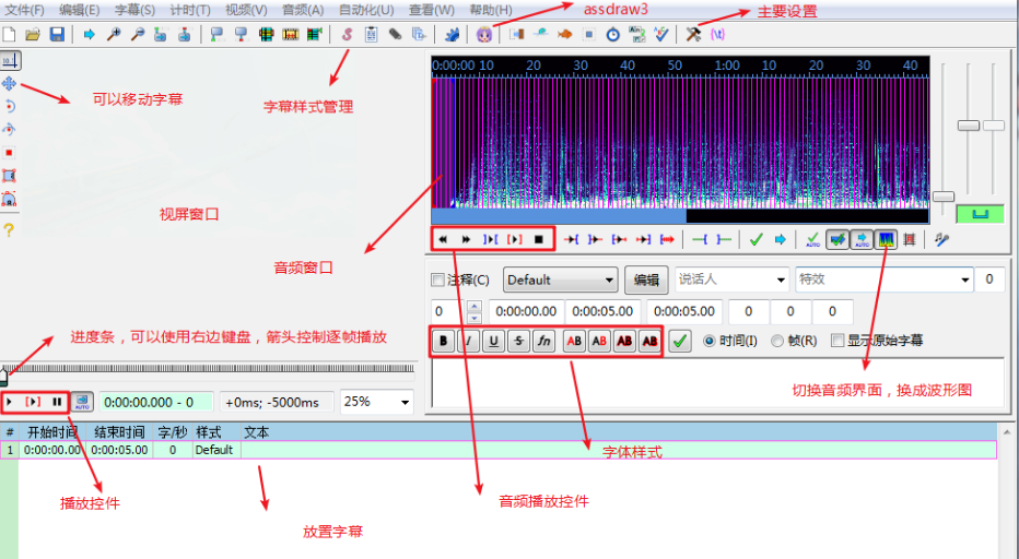 字幕软件aegisub怎么使用，使用字幕软件aegisub教程