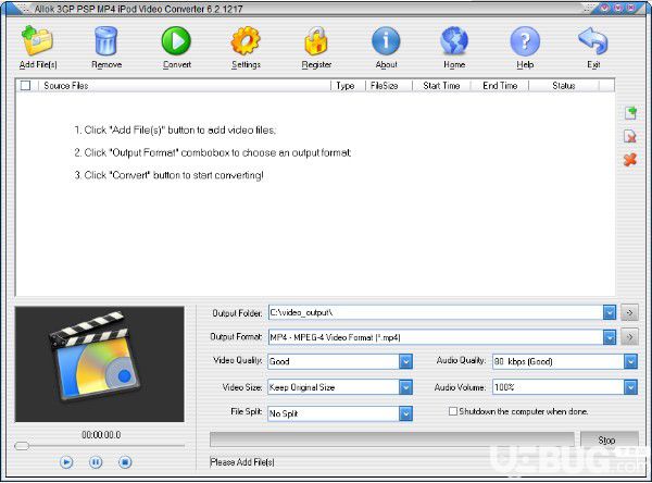 Allok 3GP PSP MP4 iPod Video Converter