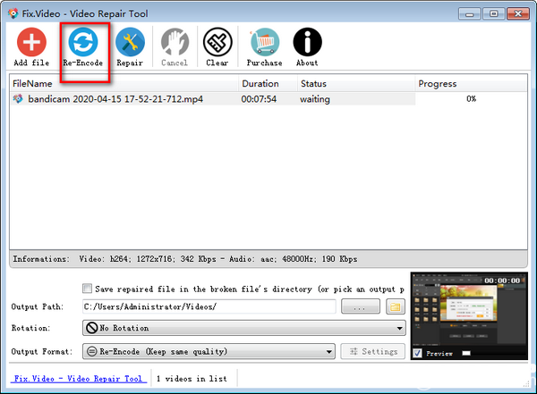 Video Repair Tool(视频修复软件)v1.0免费版【4】