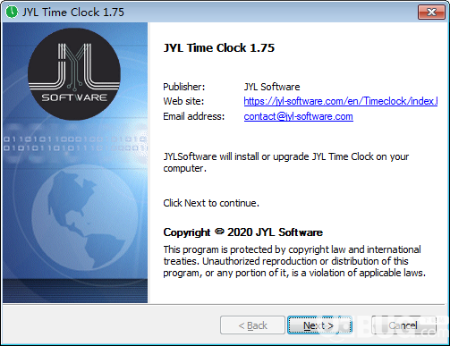 JYL TimeClock(时间追踪管理工具)v1.75免费版【2】