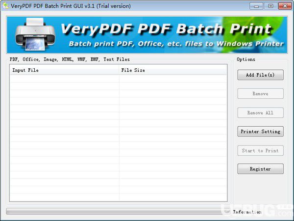 VeryPDF PDF Batch Print GUI(批量打印软件)