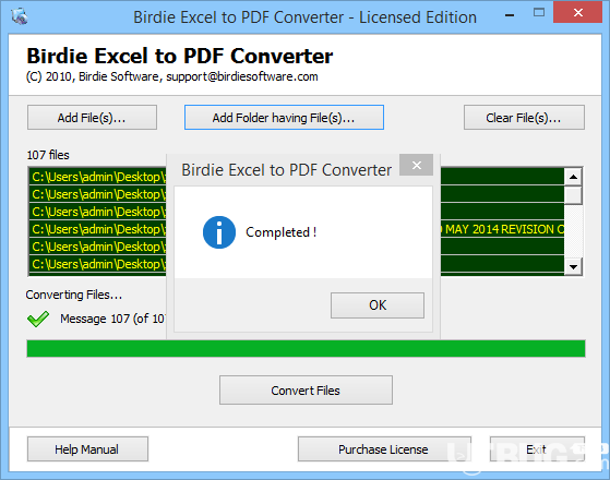 Birdie Excel to PDF Converter(XLS转PDF转换器)v2.9免费版【7】