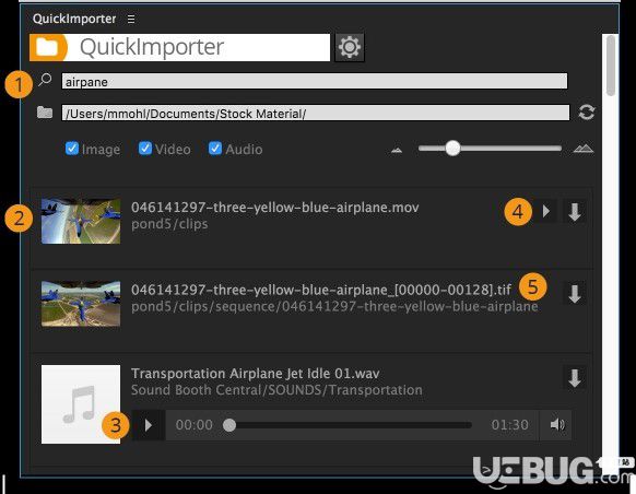 Quickimporter(AE/PR文件素材快速导入浏览插件)