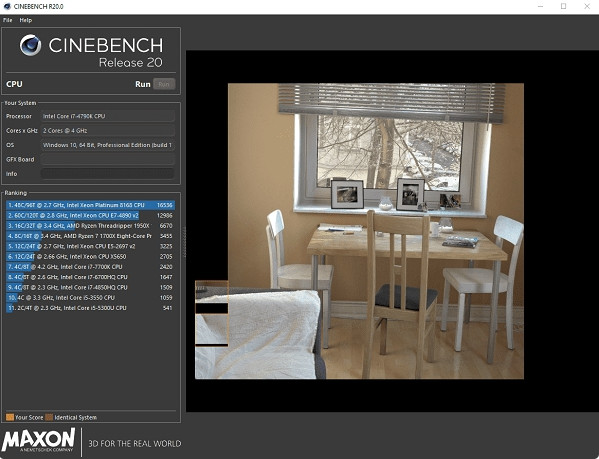 Cinebench R20百度云下载