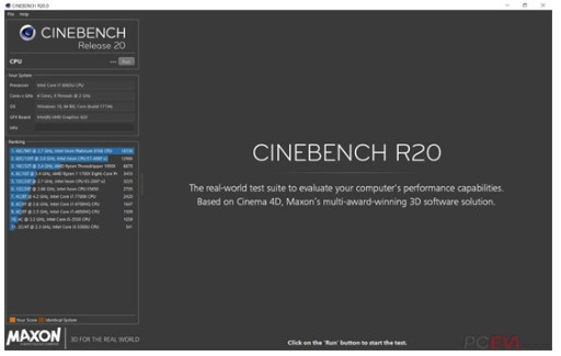 Cinebench R20跑分测试