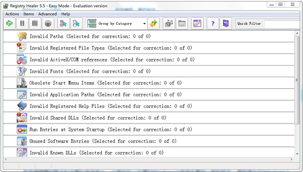 Registry Healer软件win10注册表清理