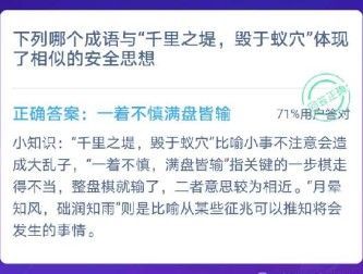 蚂蚁庄园千里之堤 蚂蚁庄园今日答案千里之堤[多图]图片2