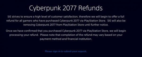 索尼赛博朋克2077下架还能玩吗？12月18日下架真正原因[多图]
