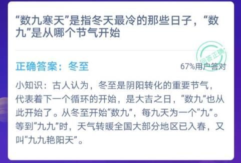 数九从哪一天开始 数九寒天第一九开始于哪一天蚂蚁庄园[多图]图片2