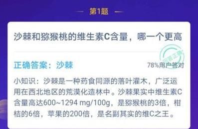 蚂蚁庄园猕猴桃 蚂蚁庄园今日答案沙棘[多图]图片2