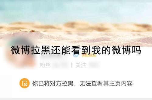 微博拉黑新功能怎么设置？微博拉黑还能看到我的微博吗？[多图]